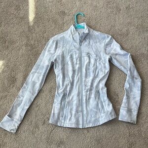 Lululemon white and gray zip up size 6